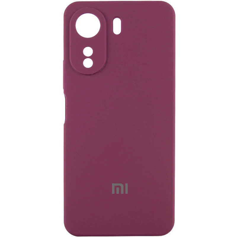 Чохол Silicone Case Lakshmi Premium L з закритою камерою на Xiaomi Redmi 15C (EU) – Бордовий / Plum. Фото 1 з 1