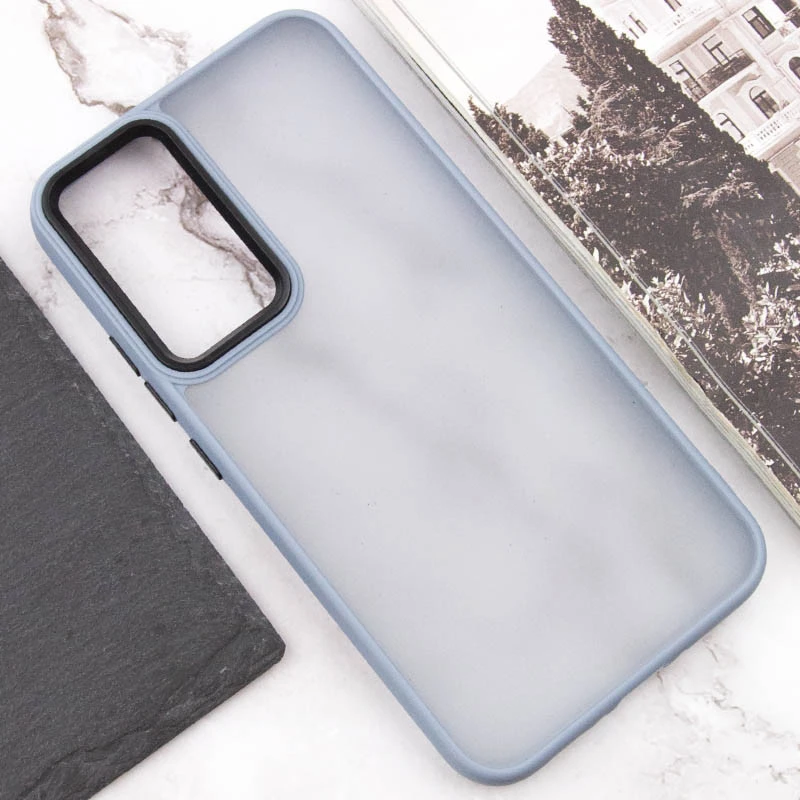 Чохол TPU+PC Lyon Frosted на Samsung Galaxy S25 Ultra – Блакитний / Sky Blue. Фото 4 з 6