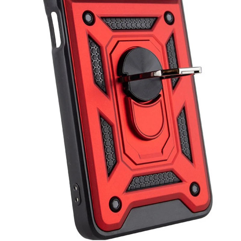 Ударопрочный чехол Serge Ring с защитой камеры для Xiaomi Redmi 15 (EU) – Красный. Фото 5 из 9