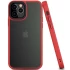 TPU+PC с металлическими кнопками для Apple iPhone 12 (6.1") – Красный. Фото 3 из 4
