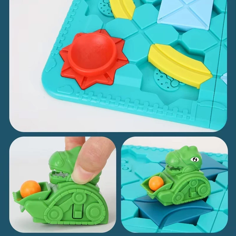 Настільна інтерактивна гра Ummi BS779 Logical Road Builder (Mini) – Green. Фото 7 з 10