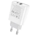 МЗП HOCO C80A Rapido PD20W+QC3.0 Type-C + USB – Білий. Фото 4 з 5