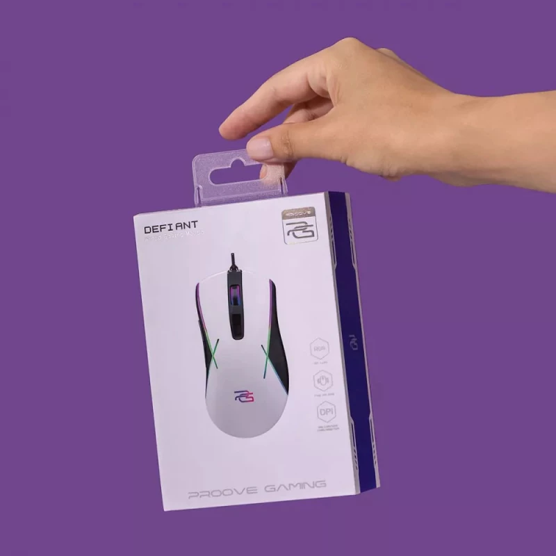 Провідна миша Proove Gaming Defiant – White. Фото 3 з 3