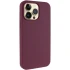 Чохол з закритим низом Silicone Case на Apple iPhone 14 Pro (6.1") – Бордовий / Plum. Фото 3 з 10
