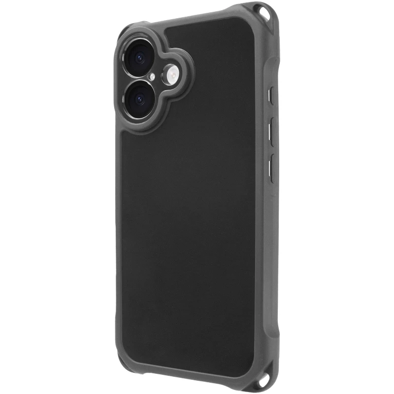 Силіконовий чохол CrossBody зі шнурком для Apple iPhone 16 Plus – Black. Фото 3 з 11