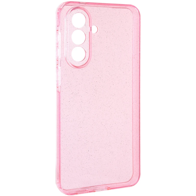 Блестящий силиконовый чехол на Samsung Galaxy A37 5G – Pink. Фото 1 из 8