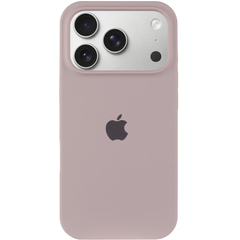 Чехол Silicone Case (AA) Logo with MagSafe для Apple iPhone 17 Pro Max (6.9") – Серый / Lavender. Фото 4 из 11