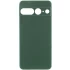 Кольоровий силіконовий чохол GETMAN із закритою камерою для Google Pixel 7 Pro – Зелений / Dark green. Фото 1 з 2