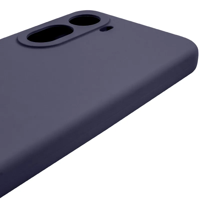 Чехол Silicone Case Lakshmi Premium з закритою камерою на Xiaomi Redmi A7 Pro 4G – Темно-синий / Midnight blue. Фото 5 из 6