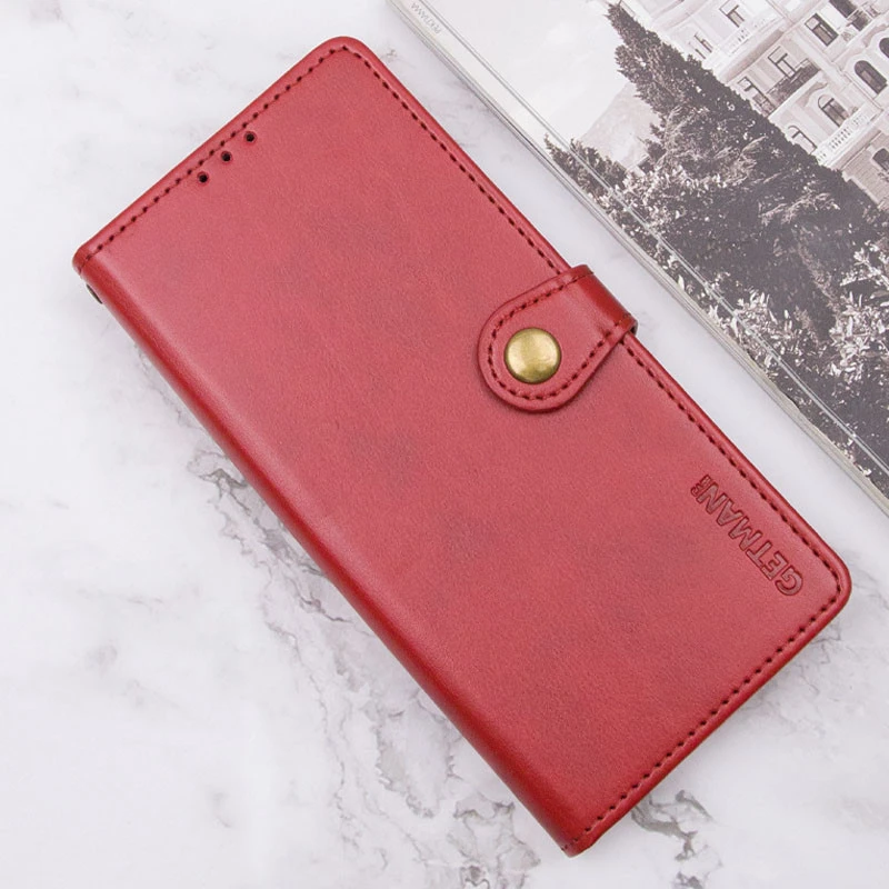 Чехол-книжка GETMAN Gallant  для Samsung Galaxy S25 Ultra – Красный. Фото 8 из 8