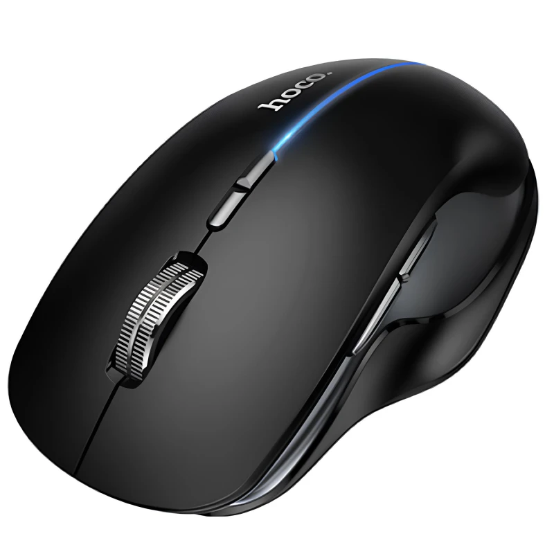 Мышь беспроводная Hoco GM40 Dixon RGB dual-mode – Dark Night Black. Фото 1 из 3