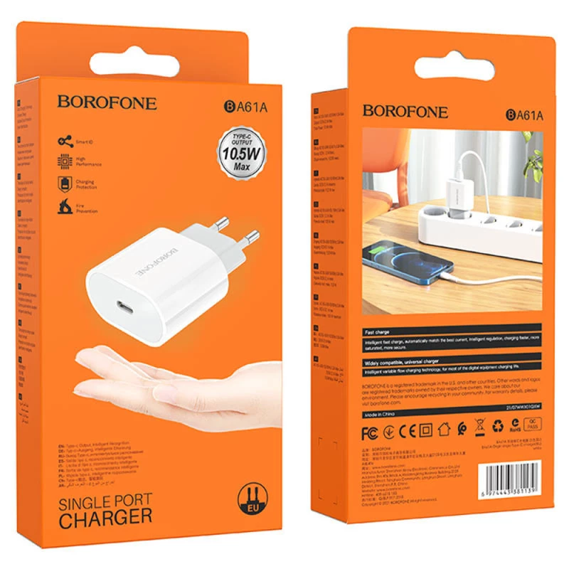 МЗП Borofone BA61A Origin – White. Фото 5 з 5