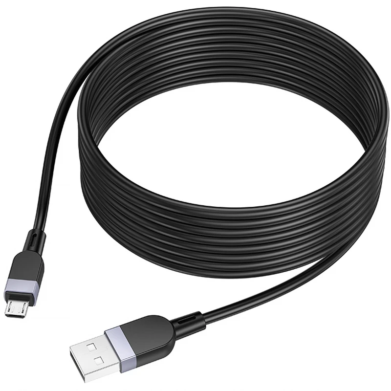 Дата кабель Hoco X109 Energy silicone USB to MicroUSB (3m) – Black. Фото 3 з 4