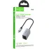 Переходник Hoco UA48 Type-C to RJ45 100 Mbs (0.15m) – Metal gray. Фото 2 из 6
