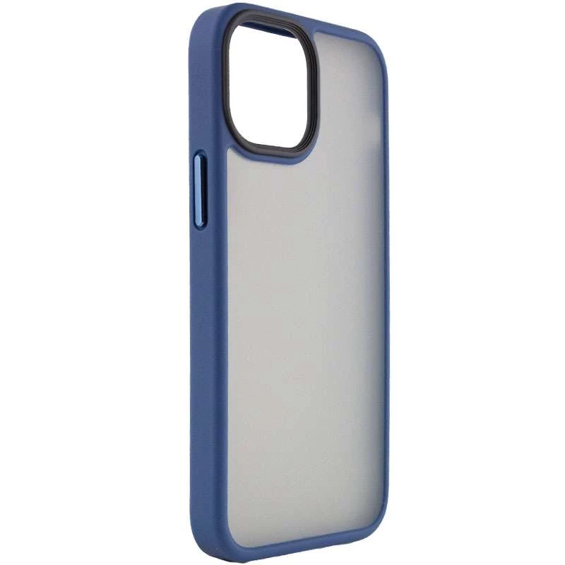 TPU+PC с металлическими кнопками для Apple iPhone 13 (6.1") – Синий. Фото 2 из 5
