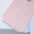 Кожаный чехол Bonbon с металлическими кнопками и MagSafe на Apple iPhone 15 (6.1") – Розовый / Light pink. Фото 9 из 10