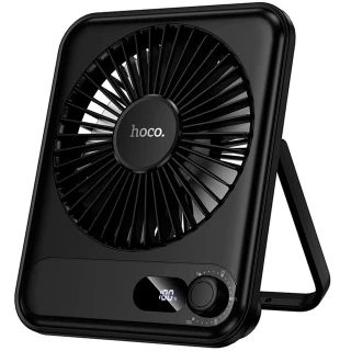 Портативный вентилятор Hoco HX607 handheld folding fan 2000 mAh — Black