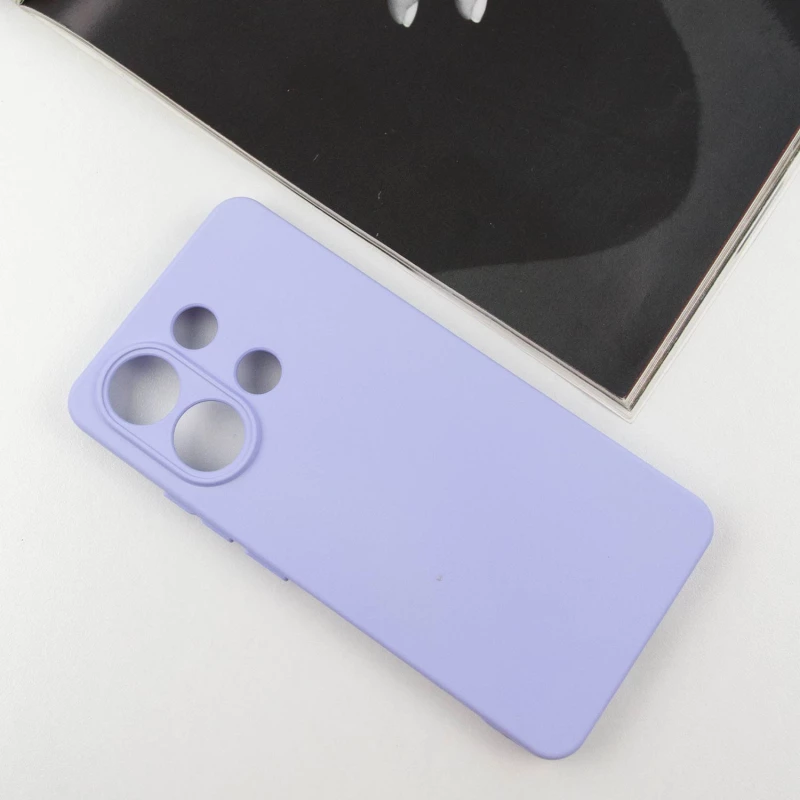 Чохол Silicone Case Lakshmi з закритою камерою на Xiaomi Redmi Note 13 4G – Бузковий / Dasheen. Фото 4 з 8