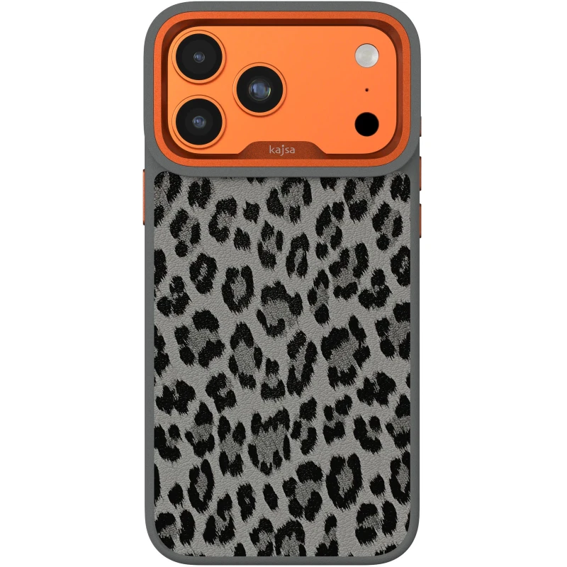 Шкіряна накладка Kajsa Glamorous Collection Leopard Pattern 2 для Apple iPhone 17 Pro Max (6.9") – Mix. Фото 1 з 6
