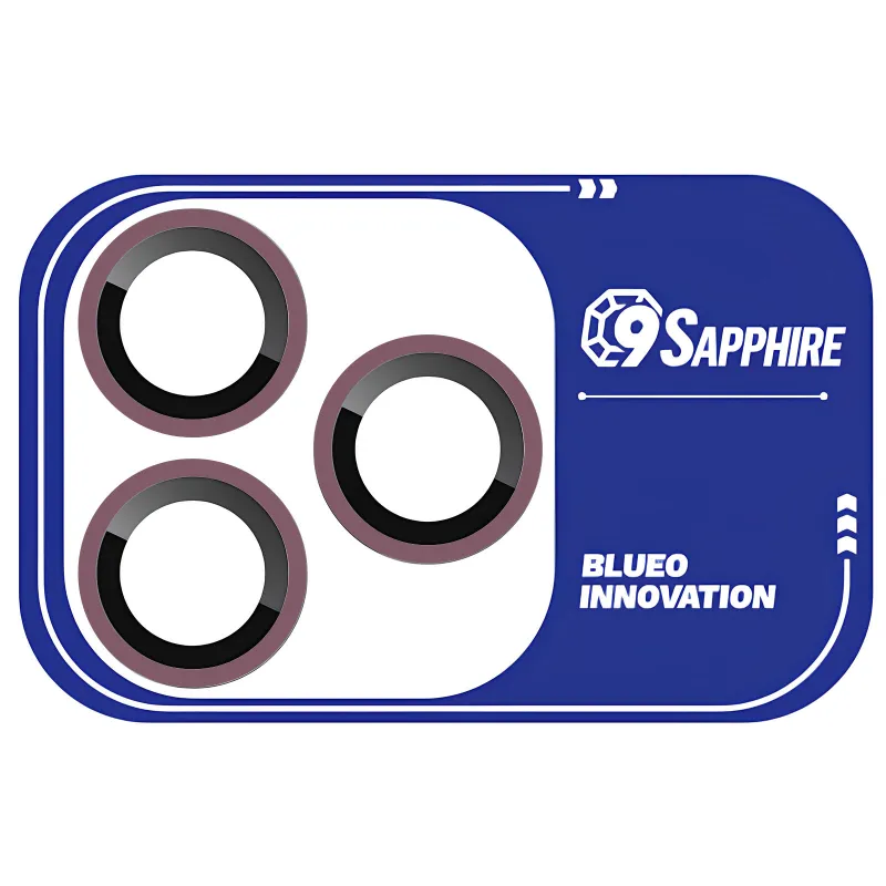 Захисне скло BlueO Sapphire на камеру для Apple iPhone 18 Pro Max – Бордовий / Deep Cherry. Фото 1 з 2