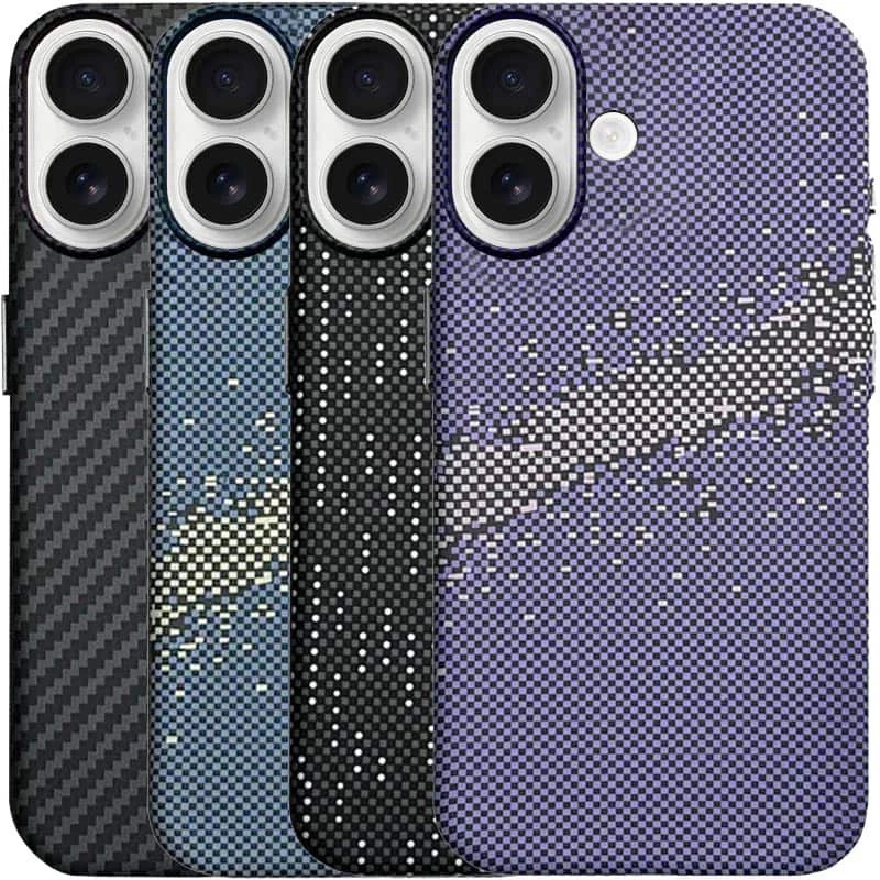 Пластиковая накладка Kevlar из Magnetic Safe для Apple iPhone 16 фото 1 из 1