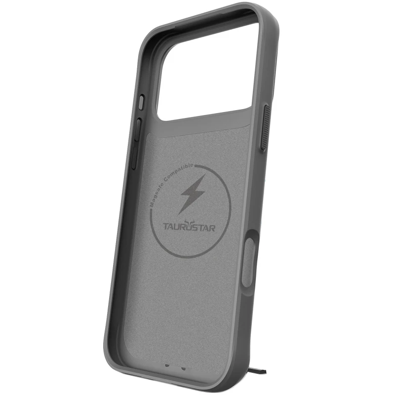 TPU+PC чохол Space Taurustar Magsafe with kickstand для Apple iPhone 17 Pro Max (6.9") – Gun Metal. Фото 5 з 6