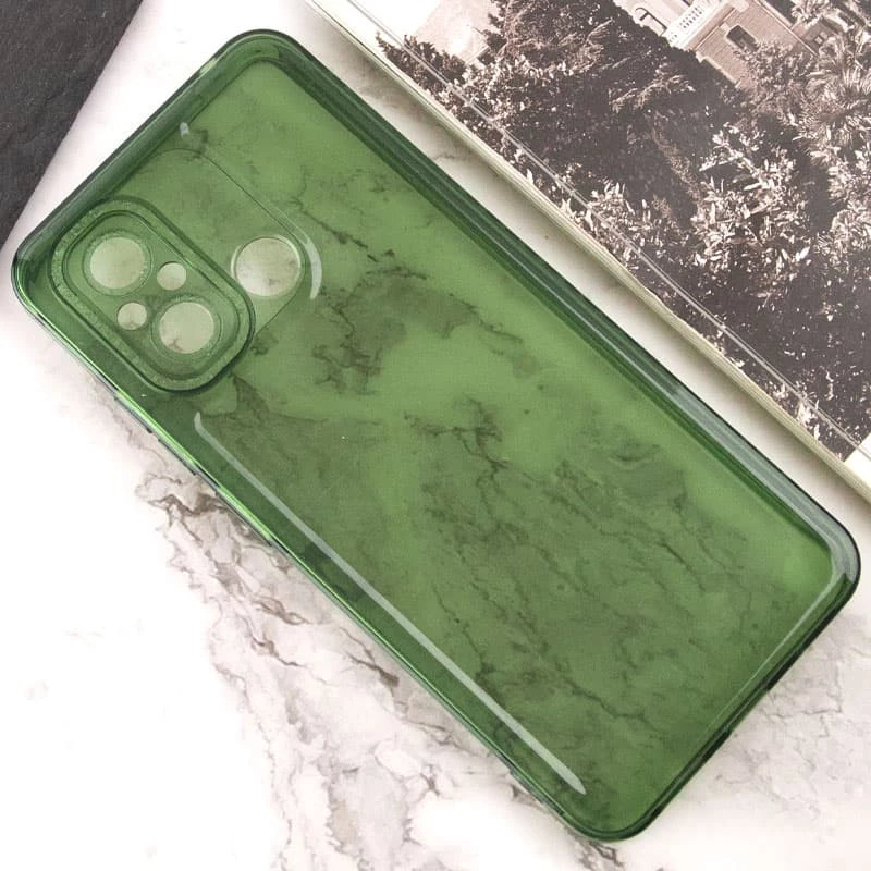 Силіконовий чохол з візерунком на Xiaomi Redmi 12C / Poco C55 – Зелений. Фото 4 з 7