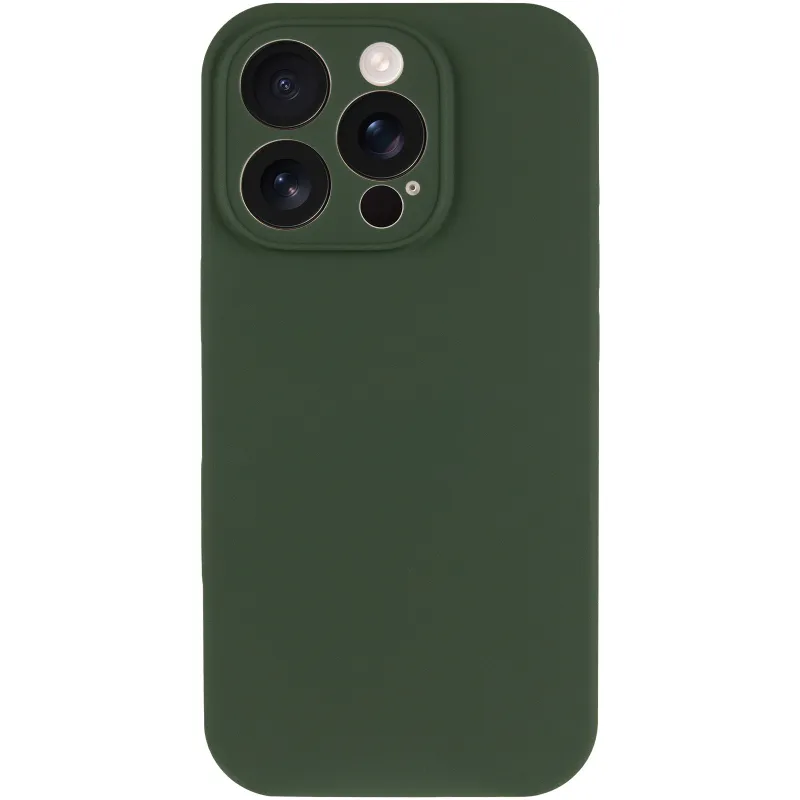 Чехол Silk Full Camera (AA) NO LOGO with Magnetic Fit для Apple iPhone 16 Pro Max – Зеленый / Cyprus Green. Фото 3 из 4