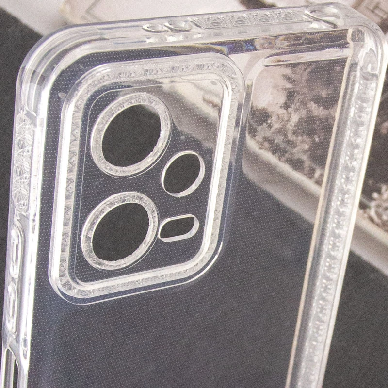 Силіконовий чохол з візерунком на Xiaomi Poco X5 5G – Прозорий. Фото 3 з 5