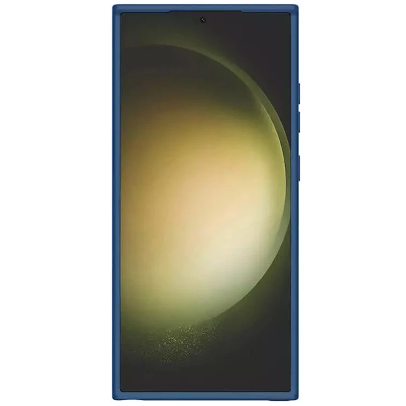 Силиконовая накладка Nillkin Camshield Silky Prop для Samsung Galaxy S24 Ultra – Blue. Фото 12 из 14