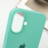 Чохол Silicone Case з закритим низом на Apple iPhone 16 Plus – Бірюзовий / Marine Green. Фото 5 з 7