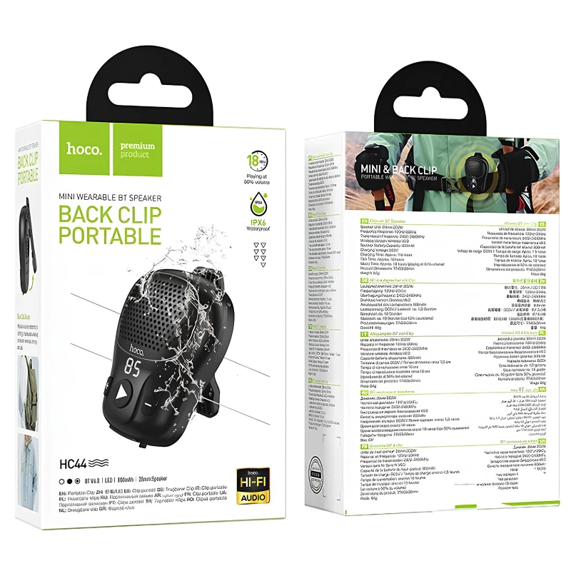 Bluetooth Колонка Hoco HC44 Star wearable – Black. Фото 3 з 4