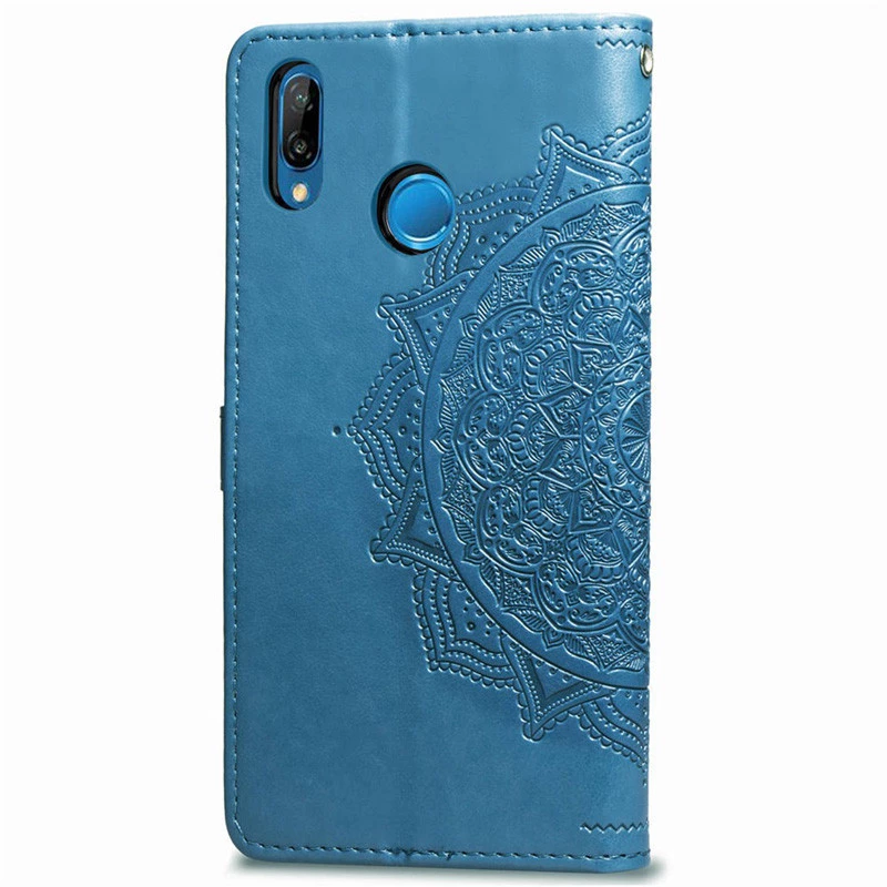Шкіряний чохол-книжка Art Case з візитницею для Huawei P Smart+ (nova 3i) – Синій. Фото 3 з 5