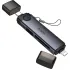 Картридер Hoco HB56B Victory 5in1 Type-C/Lightning to SD/TF3.0 + USB 2.0 – Metal gray. Фото 6 з 6