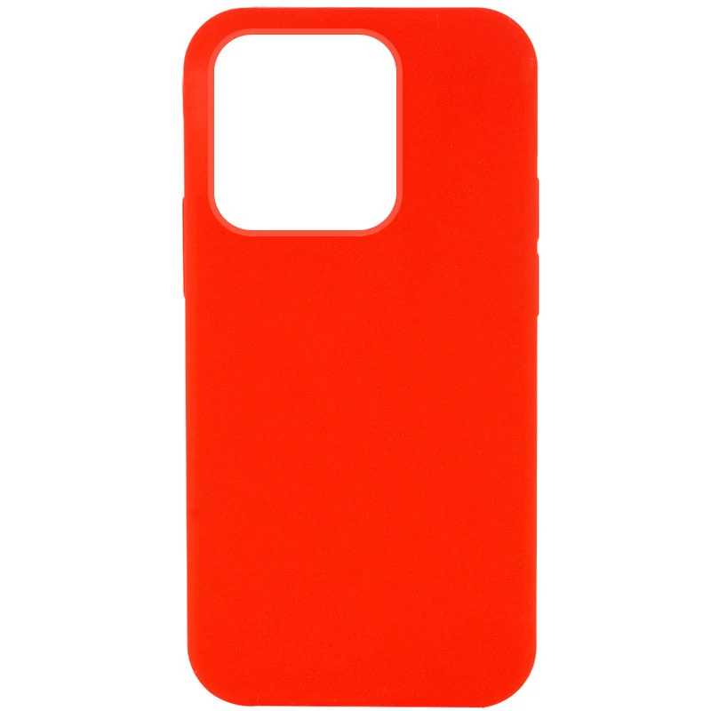 Чохол з закритим низом Silicone Case на Apple iPhone 14 Pro Max (6.7") – Червоний / Red. Фото 2 з 5