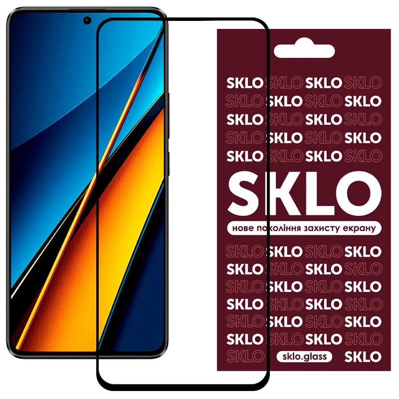 

Захисне скло SKLO 3D Xiaomi Poco X6 (Чорний)