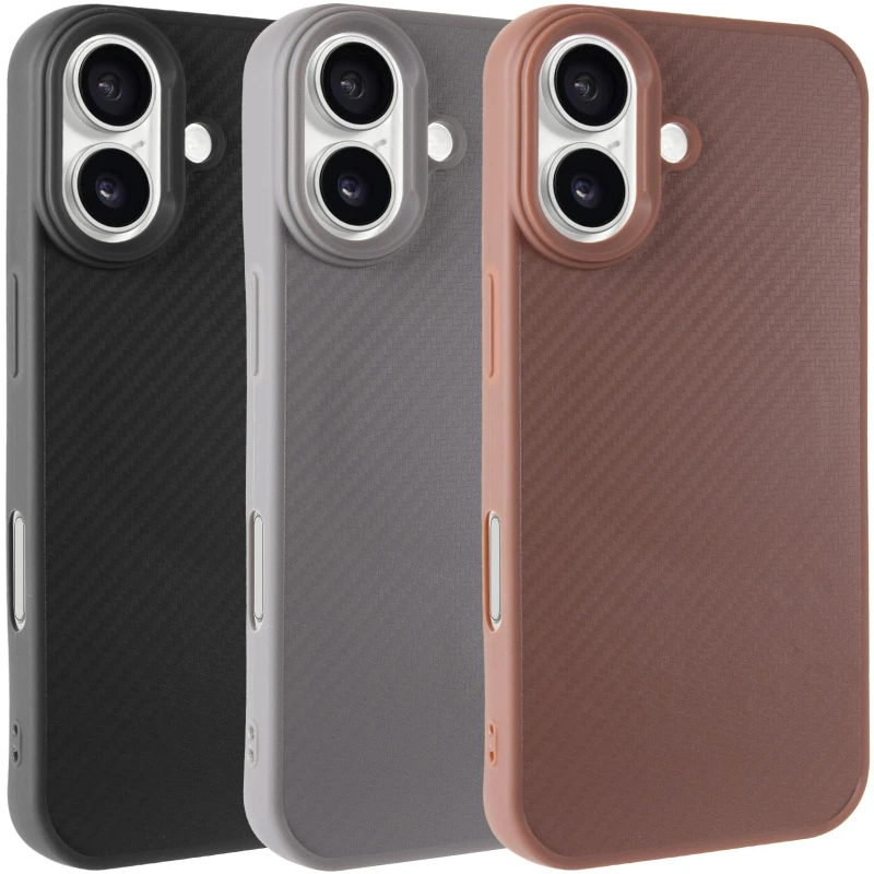 TPU чохол Carbon Protective with Magsafe для Apple iPhone 16 фото 2 з 3