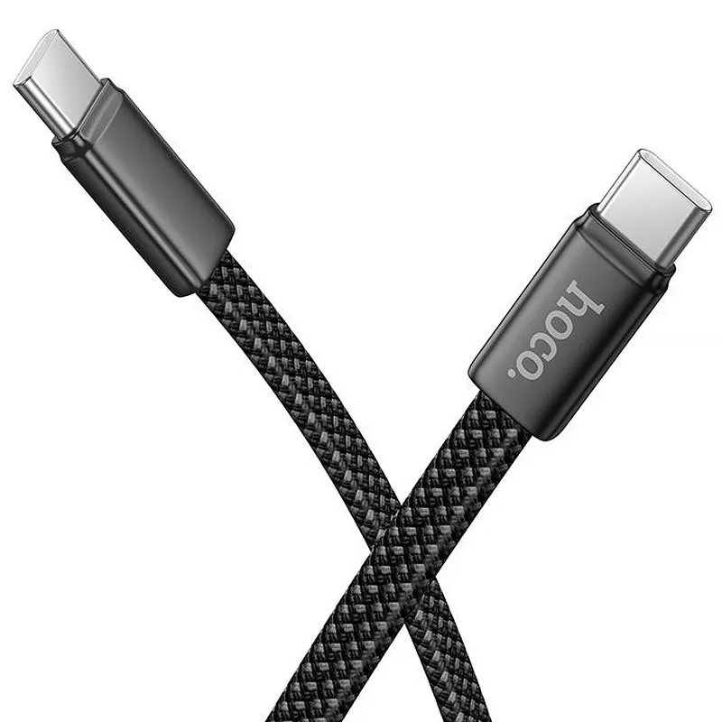 Дата кабель Hoco X125 Exceso Type-C to Type-C 60W (1m) – Black. Фото 4 из 5