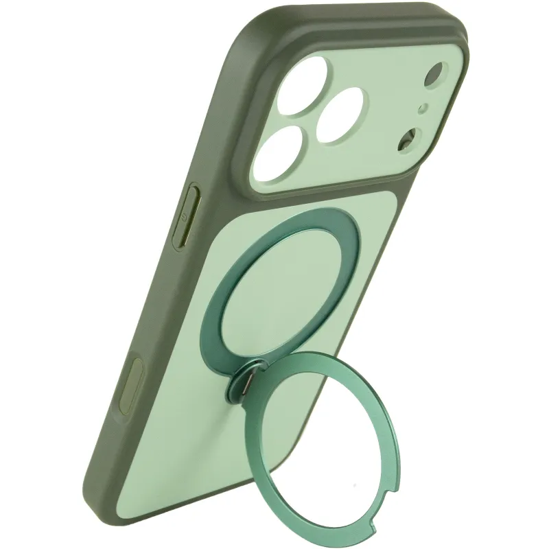 Чехол Ummi Full Camera with Magnetic Fit HQ Ring для Apple iPhone 18 Pro – Green. Фото 4 из 7