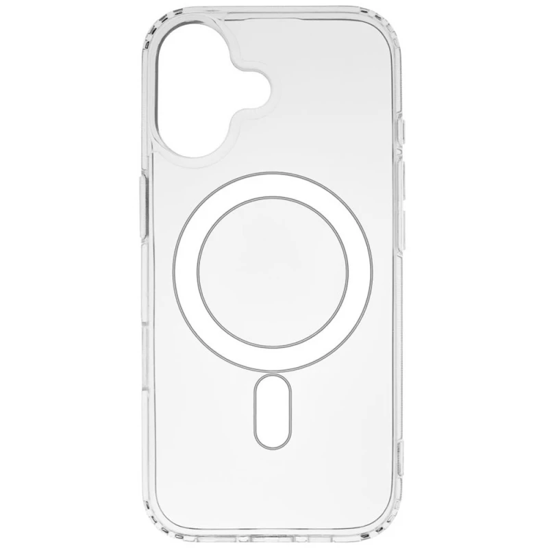 Чехол TPU Crystal Case with Magnetic Fit для Apple iPhone 16 Plus – Clear. Фото 14 из 16