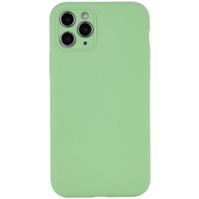 Чохол Silk Full Camera Protective (AA) NO LOGO для Apple iPhone 12 Pro Max (6.7") – М'ятний / Mint. Фото 1 з 2