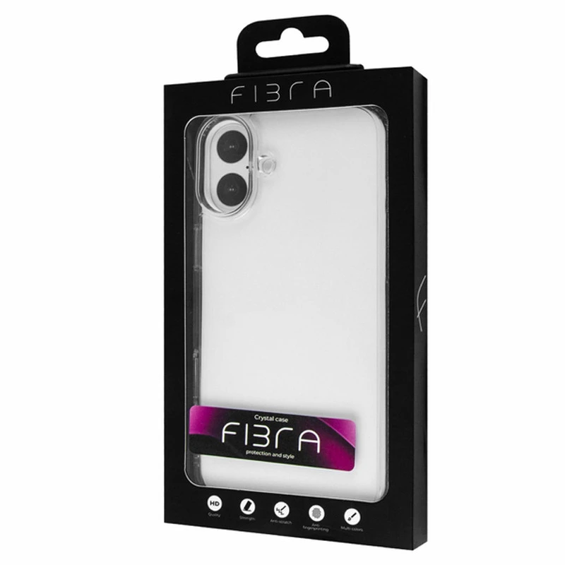 Чохол fibre diamond для Apple iPhone 16 – Clear. Фото 3 з 9