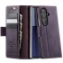 Кожаный чехол-книжка CaseMe Velvet Matte для Samsung Galaxy Z Fold7 – Purple. Фото 2 из 5