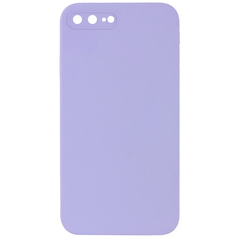Чохол Silicone Case Square L з захистом камери на Apple iPhone 7 plus / 8 plus – Бузковий / Dasheen. Фото 1 з 3