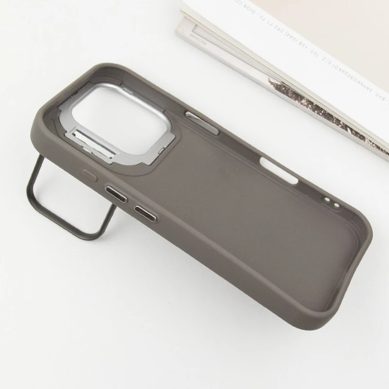 TPU+PC чехол с животными для Apple iPhone 16 Pro Max – Grey Wolf. Фото 5 из 8