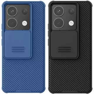 Карбоновая накладка Nillkin Pro со шторкой для камеры для Xiaomi Redmi Note 13 Pro 5G фото 1 Карбоновая накладка Nillkin Pro со шторкой для камеры для Xiaomi Redmi Note 13 Pro 5G фото 1 из 1