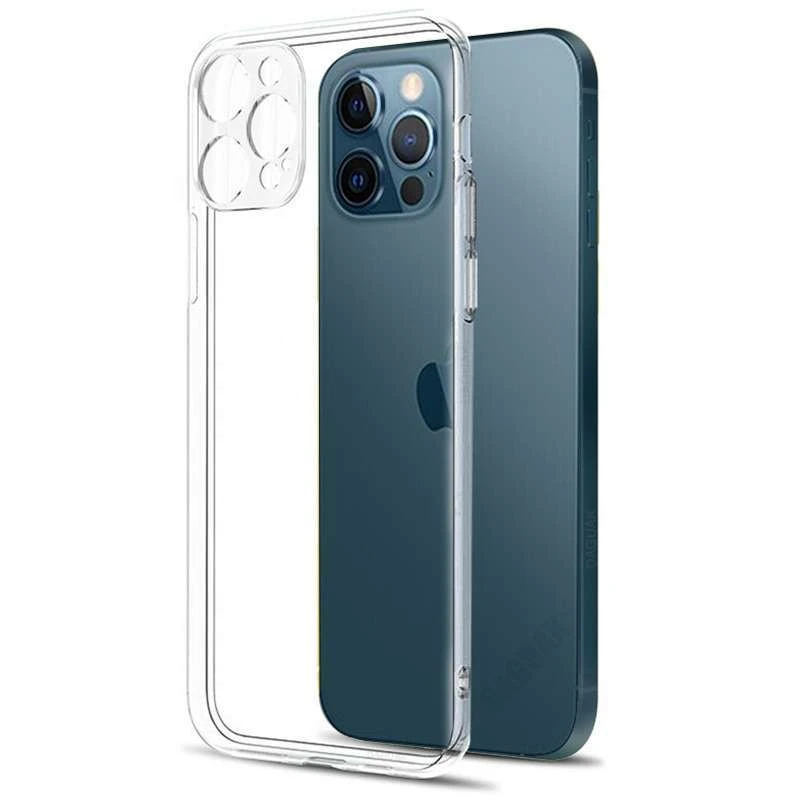 Ультратонкий силиконовый чехол 1,5 мм с защитой камеры для Apple iPhone 14 Pro Max (6.7") – Бесцветный (прозрачный). Фото 1 из 1