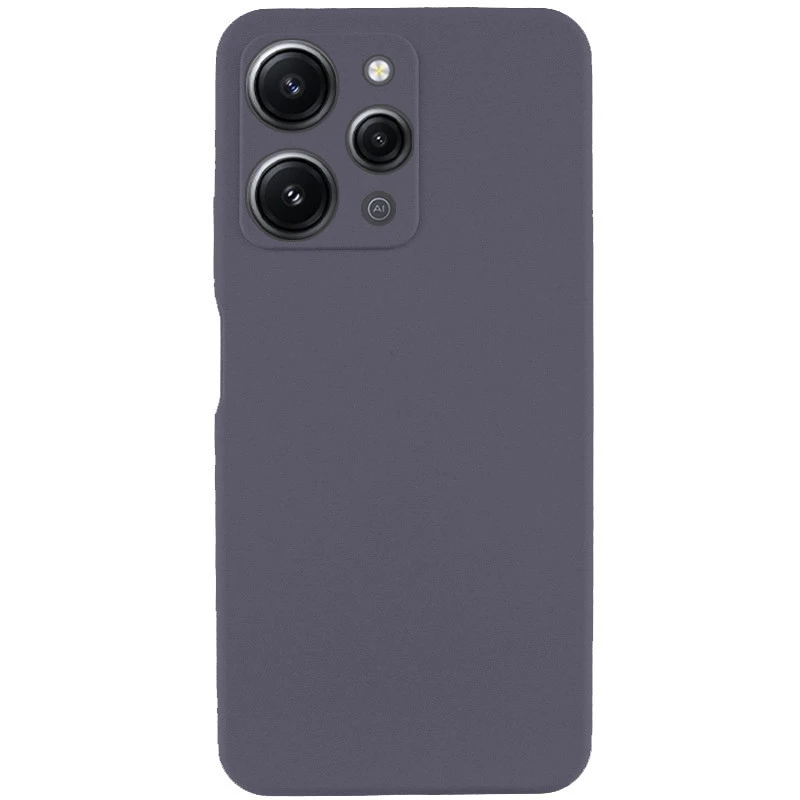Чохол Silicone Case Lakshmi Premium із закритою камерою для Xiaomi Redmi 12 – Сірий / Dark Gray. Фото 2 з 10