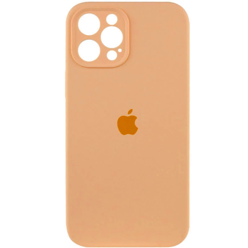 

Чехол Silicone Case с защитой камеры для Apple iPhone 12 Pro (6.1") (Оранжевый / Cantaloupe), Помаранчевий / cantaloupe