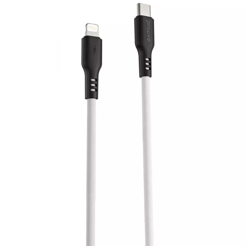 

Дата кабель Proove Rebirth Type-C to Lightning 3A (1m) (White)